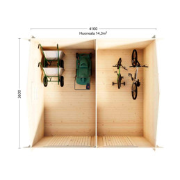 Mustikka ulkorakennus mökille tai pihaan puuvirrat.fi verkkokaupasta