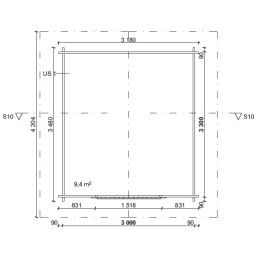 HÖYLÄHIRSIVARASTO 3X3