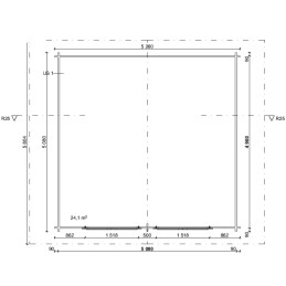 Rakoseinäinen tilava piharakennus. Se sopii erinomaisesti varastoksi, puiden säilytykseen tai moottorikelkalle.