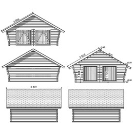Rakoseinäinen tilava piharakennus. Se sopii erinomaisesti varastoksi, puiden säilytykseen tai moottorikelkalle.