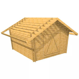 HÖYLÄHIRSIVARASTO 3X3M VINOSEINÄLLÄ