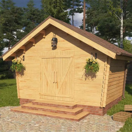 HÖYLÄHIRSIVARASTO 3X3M VINOSEINÄLLÄ