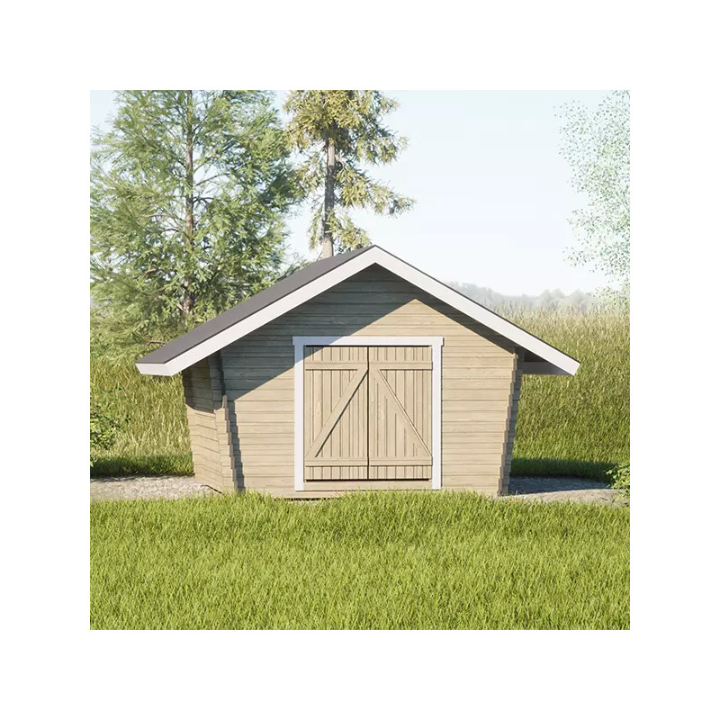 HÖYLÄHIRSIVARASTO 3X3M VINOSEINÄLLÄ