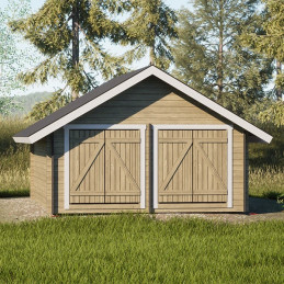 HÖYLÄHIRSIVARASTO 4X5M ILMAN OVIAUKKOA