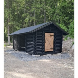 3x6m parilato polttopuille ja mönkijälle peltikatolla sekä kaikilla puuosilla puuvirrat.fi verkkokaupasta helposti