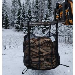 Pikku musta 1m3, täysverkkosäkki puuvirrat.fi verkkokaupasta nopealla toimituksella