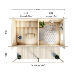 Lillevilla Kihu 13,2 m² / 70 mm