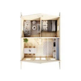 Lillevilla Teeri 28,5 m² / 70 mm