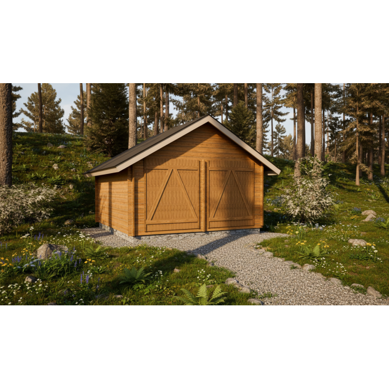 LP GARDEN S-L (16,4 M²) SUORASEINÄINEN PIHAVARASTO | Puuvirrat