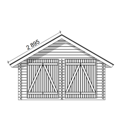LP GARDEN S-L (16,4 M²) SUORASEINÄINEN PIHAVARASTO | Puuvirrat