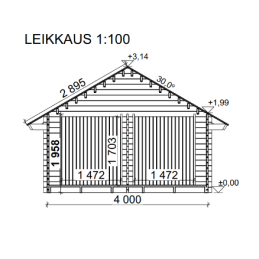 LP GARDEN S-L (16,4 M²) SUORASEINÄINEN PIHAVARASTO | Puuvirrat