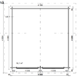 LP GARDEN S-L (16,4 M²) SUORASEINÄINEN PIHAVARASTO | Puuvirrat