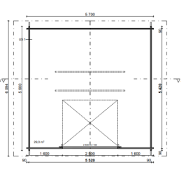 Autotalli AT30L 29,9 m² – Massiivinen Hirsi | Puuvirrat
