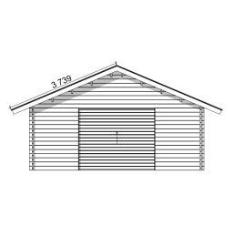 Autotalli AT30L 29,9 m² – Massiivinen Hirsi | Puuvirrat