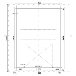 Autotalli AT22L 22 m² – Lapin Punahonka | Puuvirrat