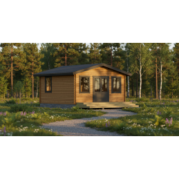 Vierasmaja V-XXL 25m² – Lapin punahonka | Puuvirrat