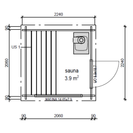 KUUTIO SAUNA (4,2 M²) | Puuvirrat