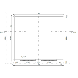 HIRSILATO R-XL (20M²) RAKOMALLINEN PIHAVARASTO | Puuvirrat