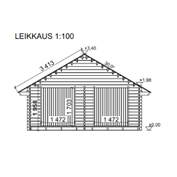 LP GARDEN S-XXL (25 M²) SUORASEINÄINEN PIHAVARASTO | Puuvirrat