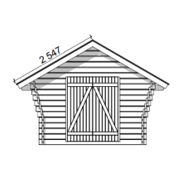 Hirsilato R-M 10 m² rakomallinen pihavarasto – polttopuuvarasto