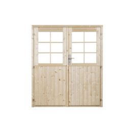 Ovi P 150x175 cm – Lasitettu pariovi piharakennukseen | Lillevilla
