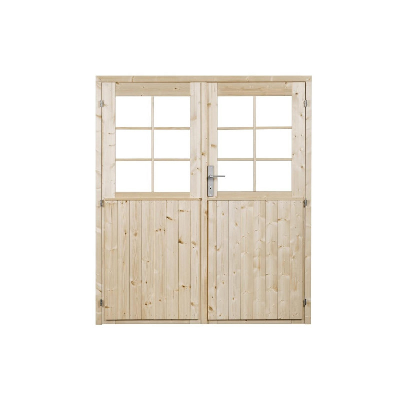 Ovi P 150x175 cm – Lasitettu pariovi piharakennukseen | Lillevilla