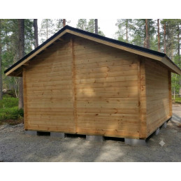 4x5m höylähirsi varasto pariovilla, aitta, piharakennus, vierasmaja puuvirrat.fi verkkokaupasta