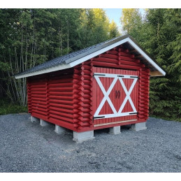 3 X 4m Puuliiterin valmispaketti peltikatolla Puuvirrat.fi verkkokaupasta