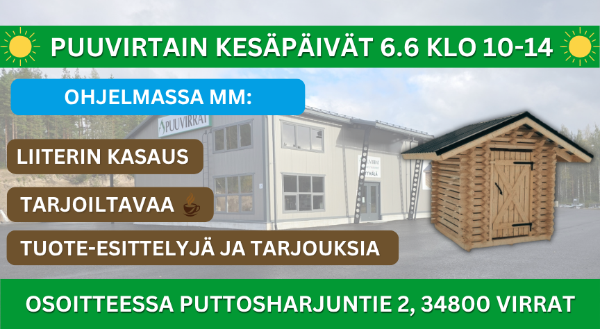 PUUVIRTAIN KESÄPÄIVÄT 6.6.2026
