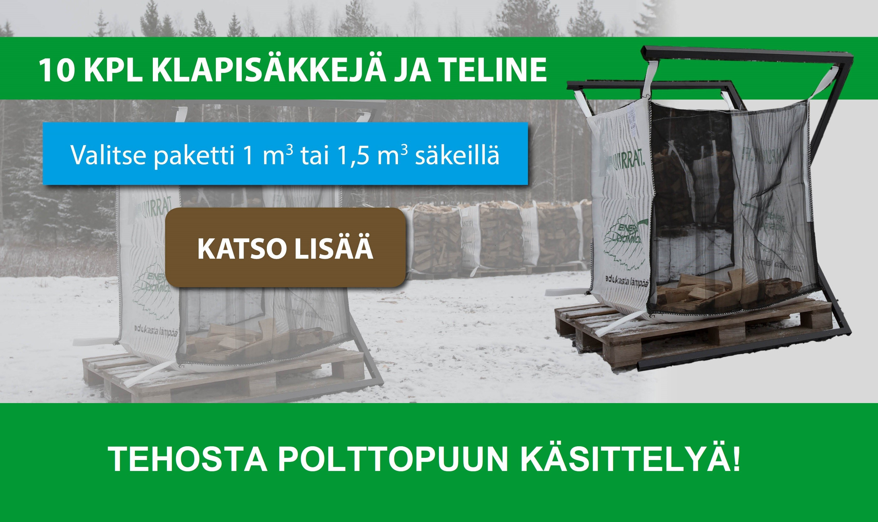 Polttopuun pakkaus