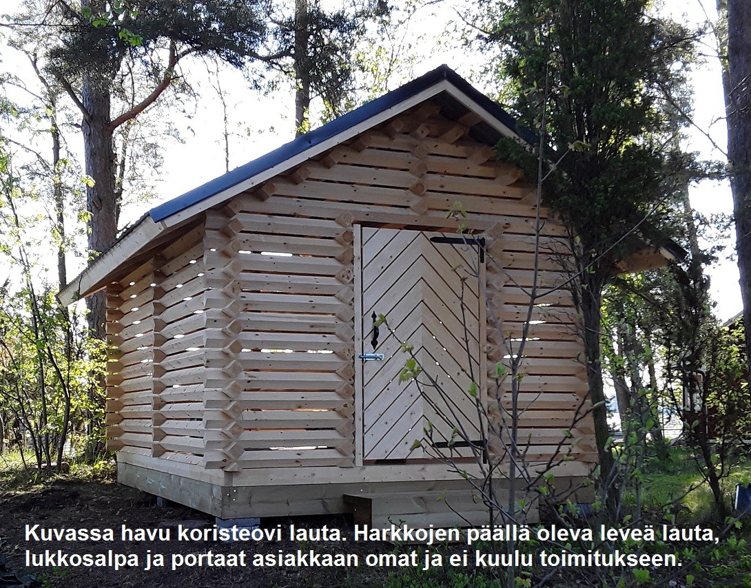 3 X 4m PUULIITERIN VALMISPAKETTI PELTIKATOLLA
