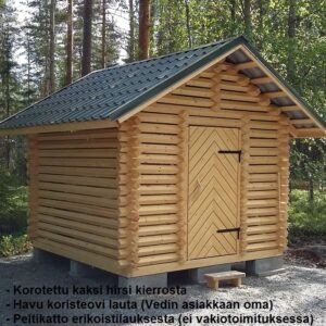 3 X 3m PUULIITERIN VALMISPAKETTI PELTIKATOLLA