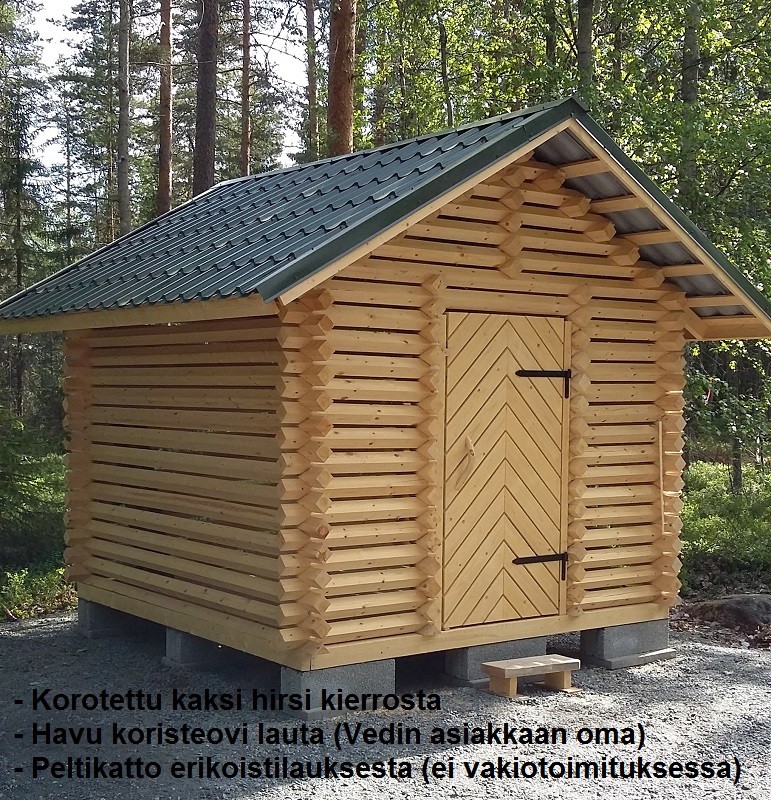 3 X 3m PUULIITERIN VALMISPAKETTI PELTIKATOLLA