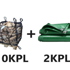 10KPL PIKKU MUSTA (1m3) + 2KPL SUOJAPEITE