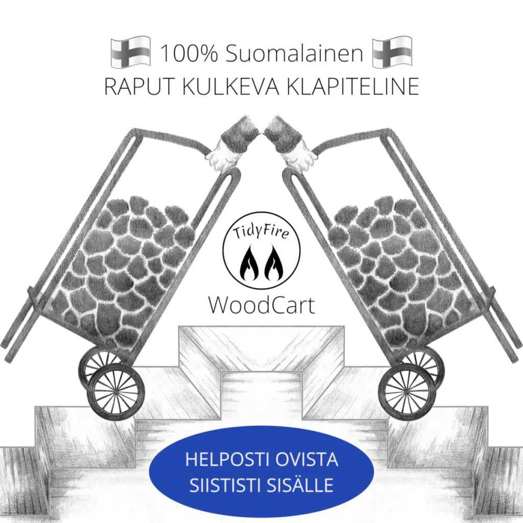 WOODCART POLTTOPUUKÄRRYT VALKOISET