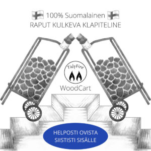 WOODCART POLTTOPUUKÄRRYT VALKOISET