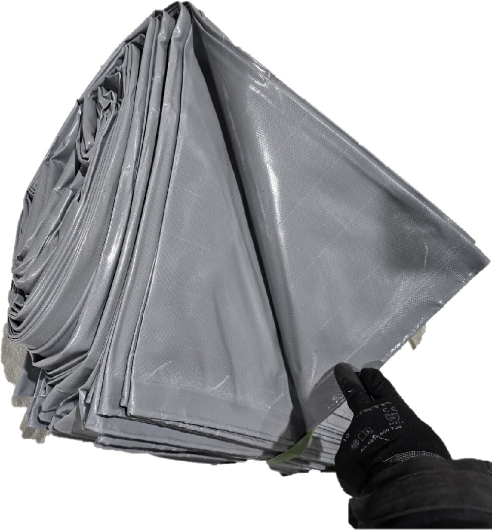 600g PVC-suojapressu 2x50m purjerenkailla