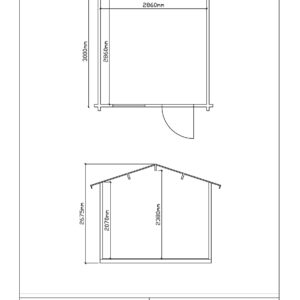 LUOMAN PEIPPO PIHARAKENNUS 3X3M