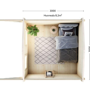 LUOMAN PEIPPO PIHARAKENNUS 3X3M