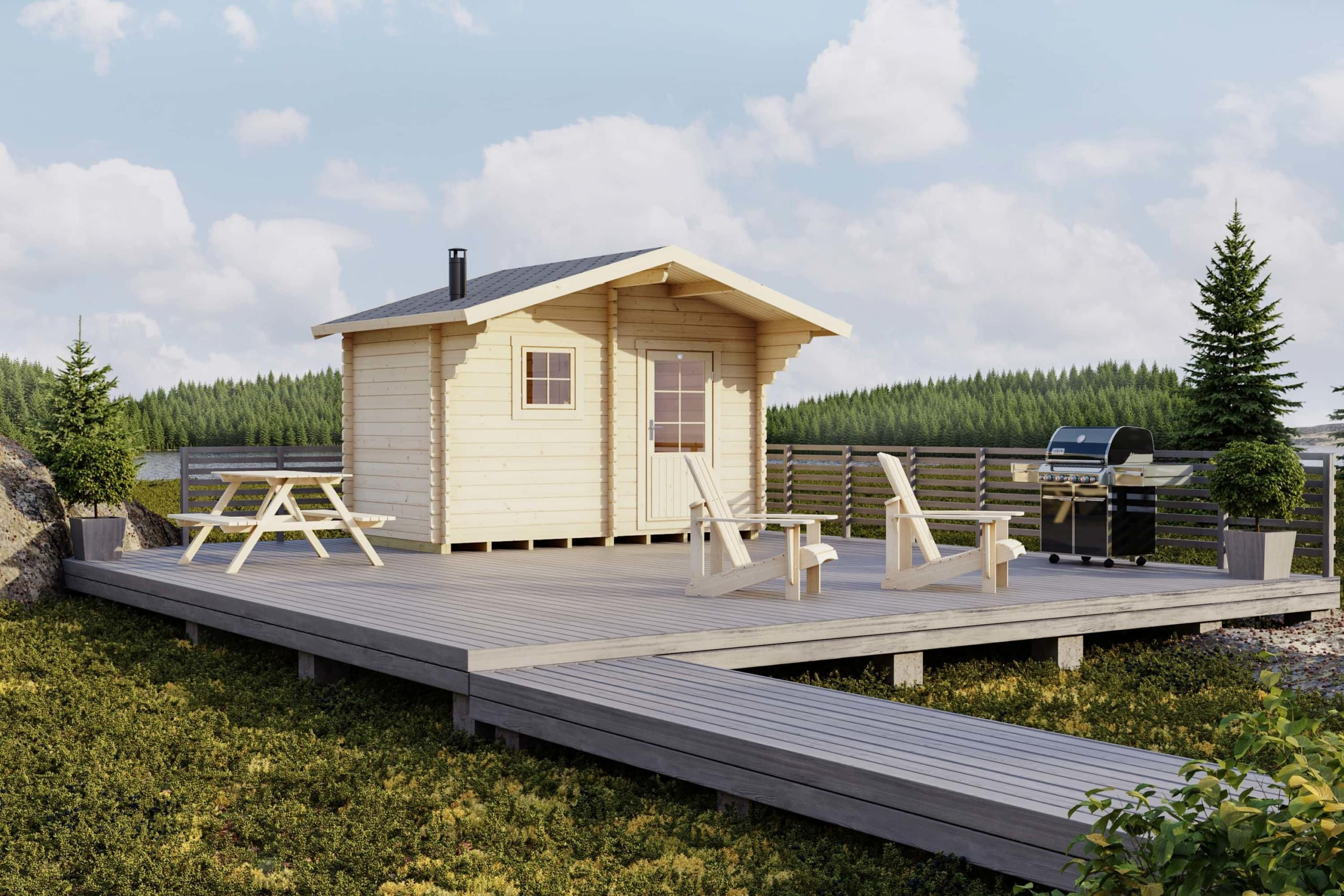 LILLEVILLA KULOVESI SAUNA 7,6M2