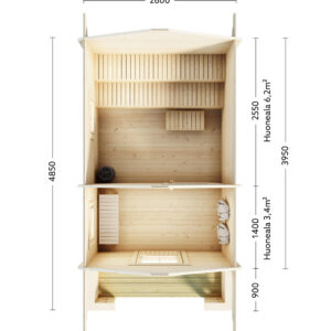 LILLEVILLA TULILAMPI SAUNA 10,3M2