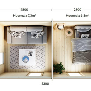 KAAKKURI VARASTO JA SAUNA 15m2
