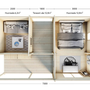 LILLEVILLA KIURU 33,58M²