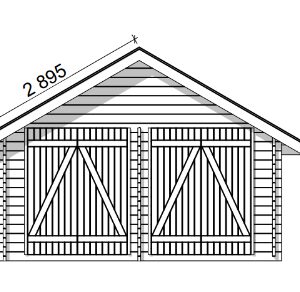 LP GARDEN S-L (16,4 M²) SUORASEINÄINEN PIHAVARASTO