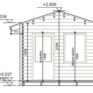 VIERASMAJA, V-M (10M²)