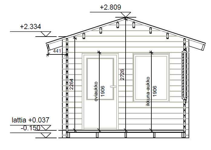 VIERASMAJA, V-M (10M²)