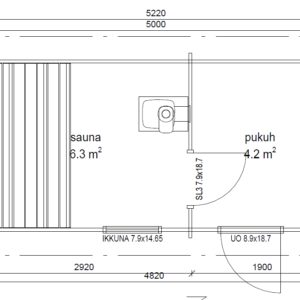 YLLÄS SAUNA (11,2 M²)