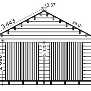 HIRSILATO R-XL (20M²) RAKOMALLINEN PIHAVARASTO