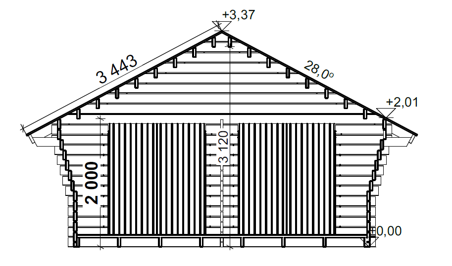 HIRSILATO R-XL (20M²) RAKOMALLINEN PIHAVARASTO
