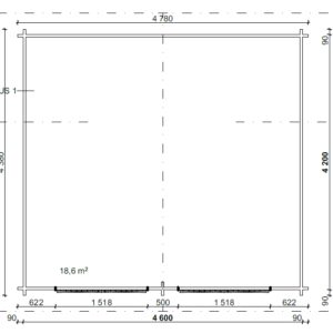 HIRSILATO R-XL (20M²) RAKOMALLINEN PIHAVARASTO
